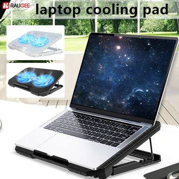 Gaming Laptop Cooler For Macbook Air Pro Dell 12-16 Inch Notebook Laptop Cooling Pad Wind 2 Fans Heat Sink Laptop Stand Radiator